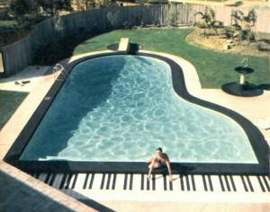 swimming pool piano